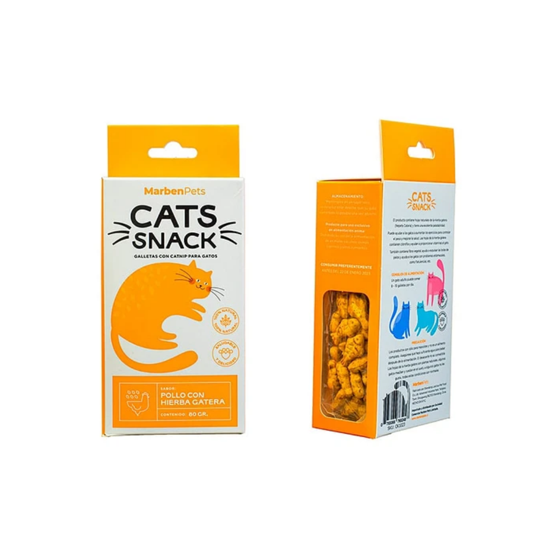 CATS SNACK GALLETAS PARA GATOS - 80 GR