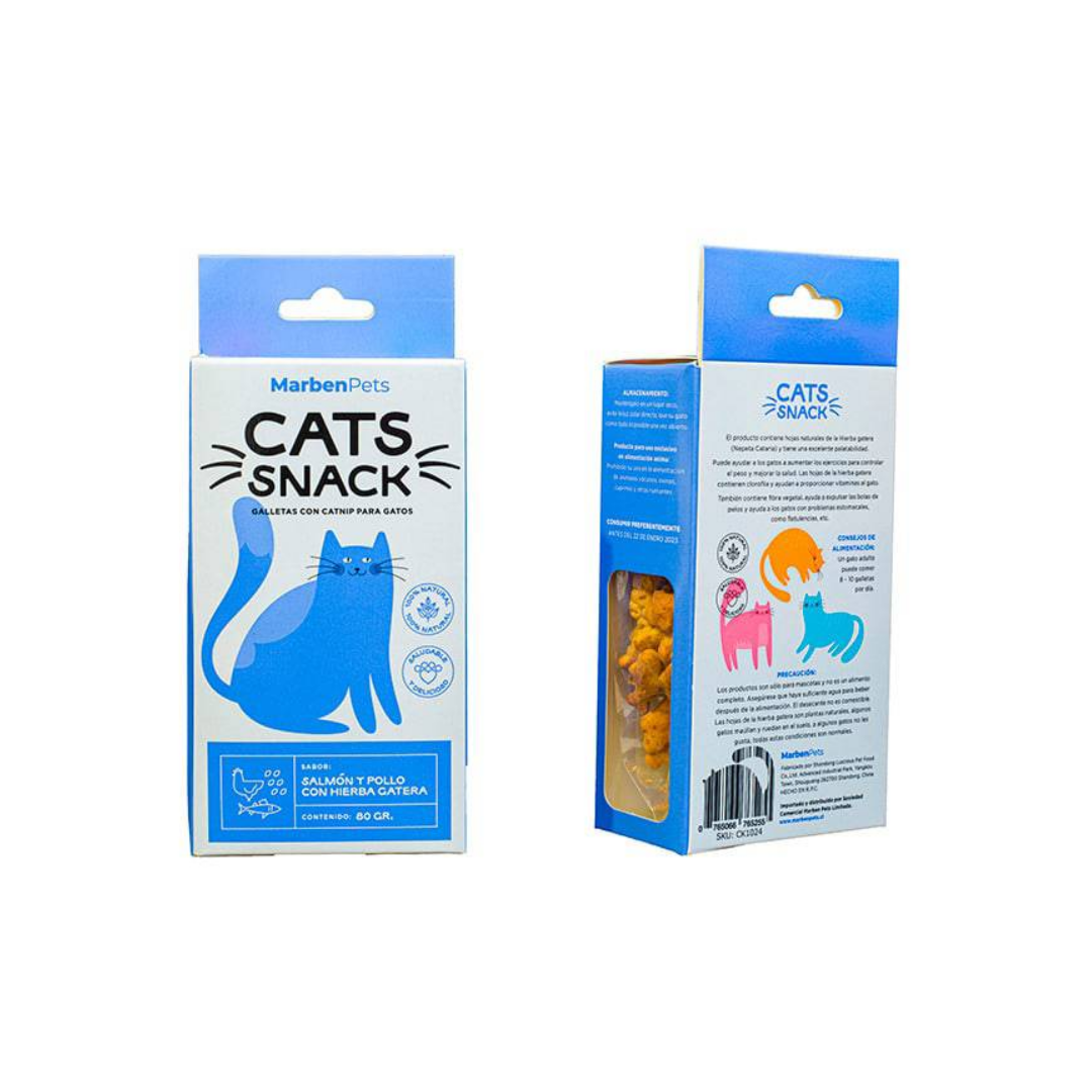 CATS SNACK GALLETAS PARA GATOS - 80 GR