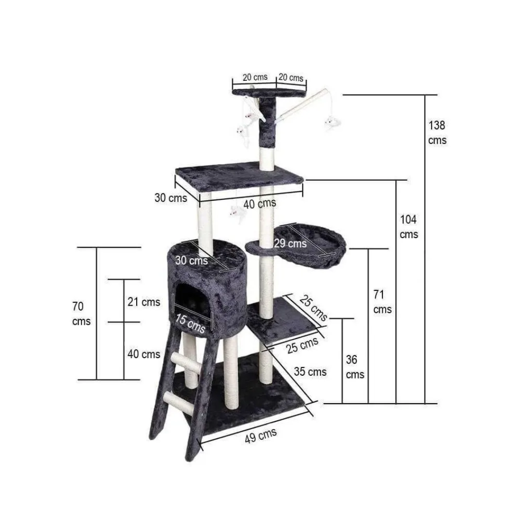 RASCADOR TORRE FELPA PARA GATOS