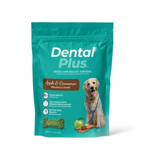 DENTAL PLUS - GALLETAS DENTAL CARE - MANZANA Y CANELA - 180 GR