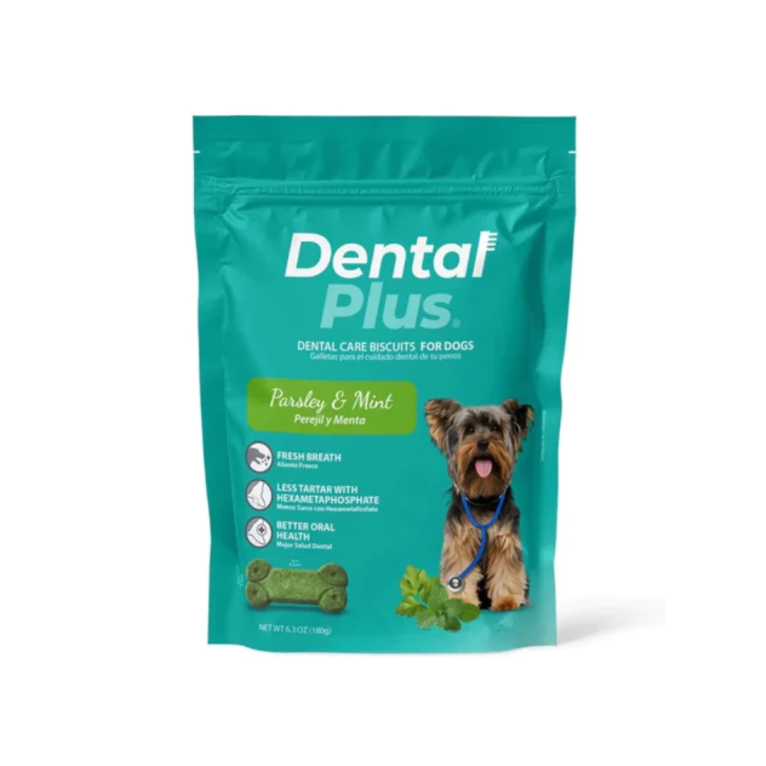 DENTAL PLUS - GALLETAS DENTAL CARE - PEREJIL Y MENTA - 180 GR