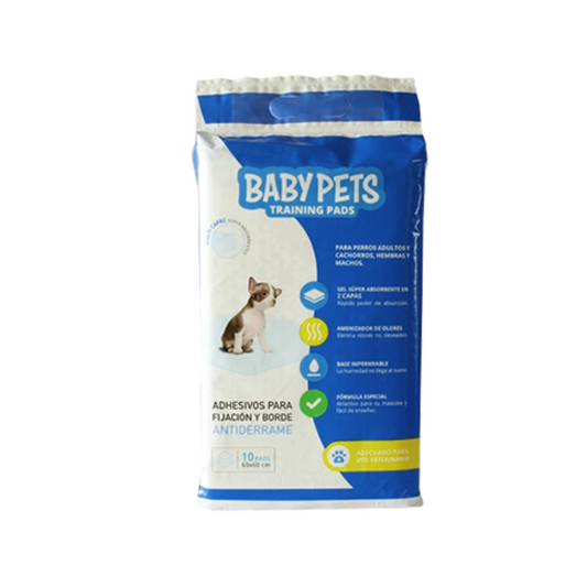 SABANILLAS BABY PETS - 60 X 60 CM - 10 UNIDADES