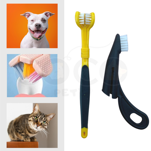 SET CEPILLO DENTAL PARA MASCOTAS