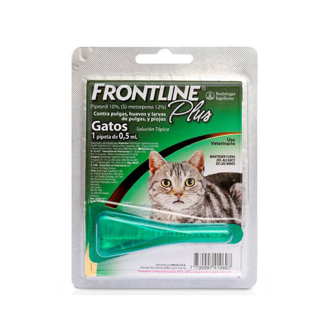 PIPETA FRONTLINE PLUS GATOS - 0.5 ML