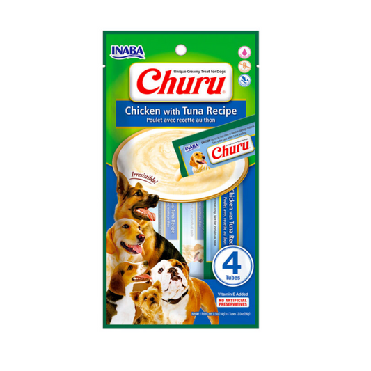 INABA CHURU PERRO - POLLO ATÚN - 56 GR