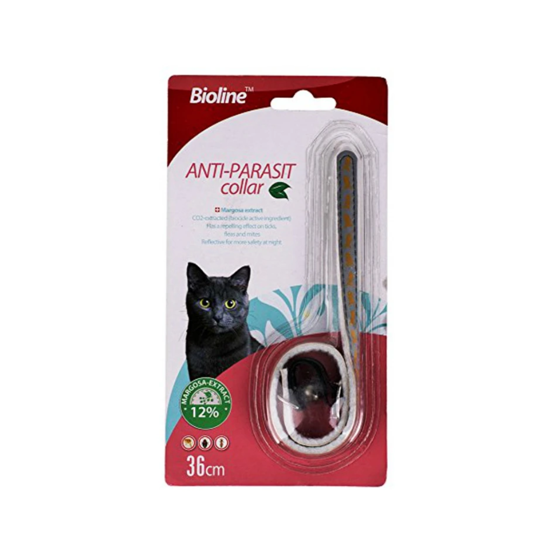 BIOLINE - COLLAR ANTIPARASITARIO PARA GATOS Y PERROS