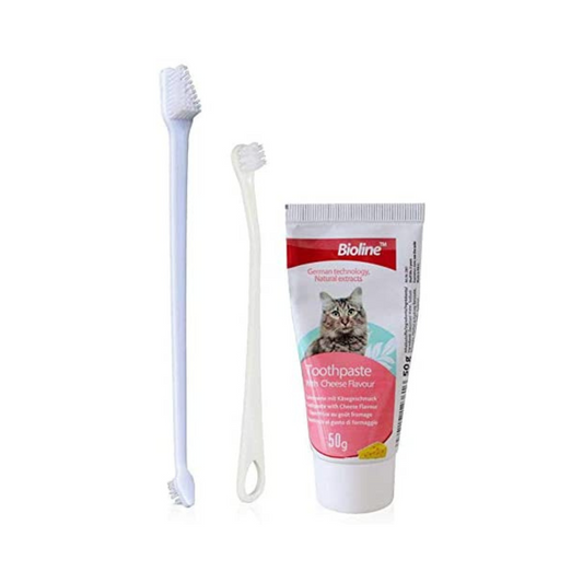 BIOLINE - KIT HIGIENE DENTAL PARA GATOS - 50 GR