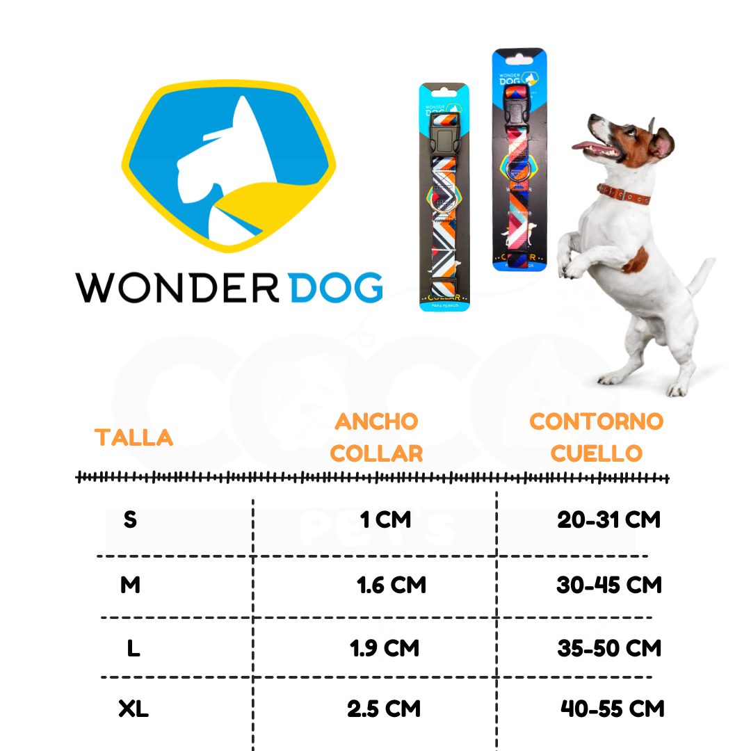 WONDER DOG - COLLAR TALLA S