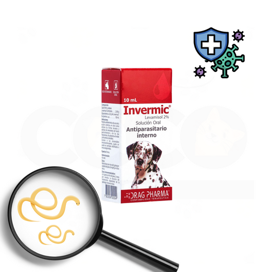 DRAG PHARMA - INVERMIC - ANTIPARASITARIO INTERNO PARA PERROS - 10mL