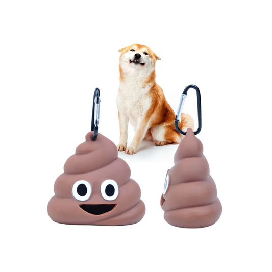 DISPENSADOR DE BOLSAS PARA FECAS - EMOJI CACA