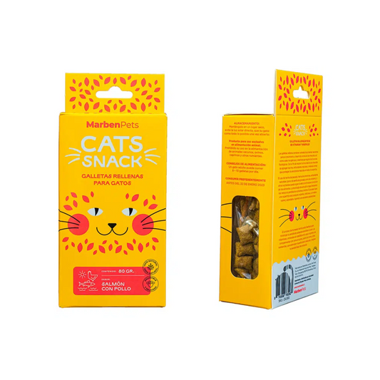 CATS SNACK GALLETAS RELLENAS PARA GATOS - 80 GR