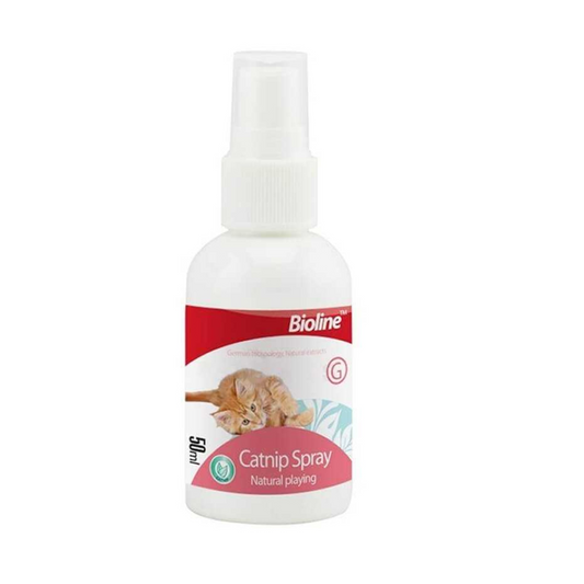 BIOLINE - CATNIP SPRAY 50 ML + PELUCHE PESCADO